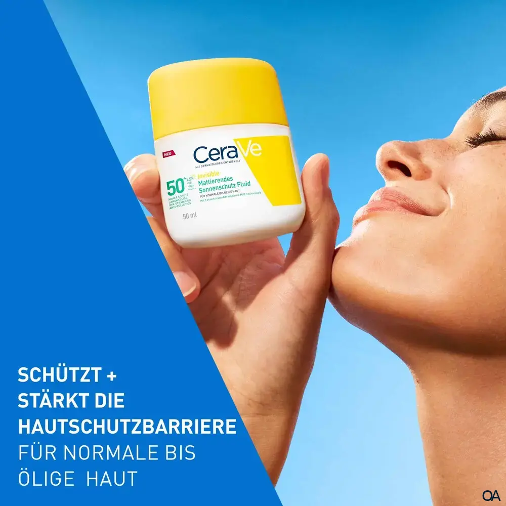 CeraVe Invisible Mattierendes Sonnenschutz Fluid LSF 50+