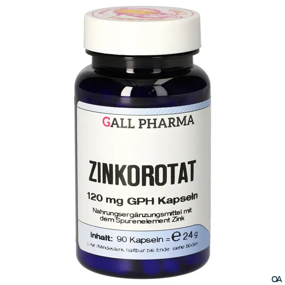 Gall Pharma Zinkorotat 120 mg Kapseln