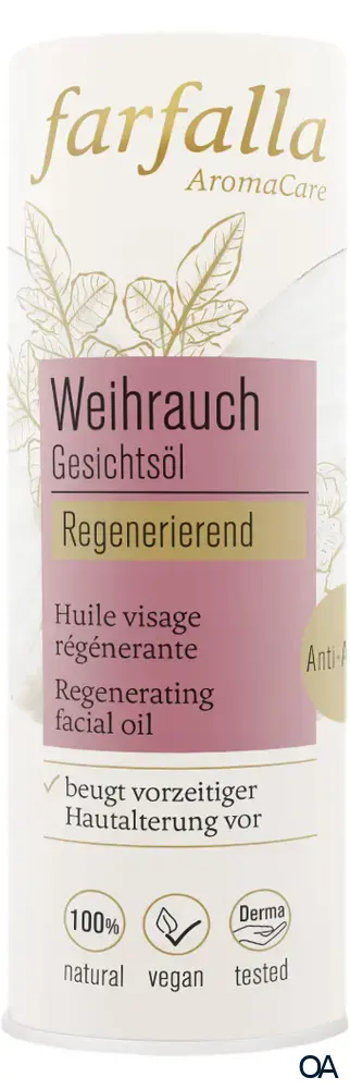 Farfalla Gesichtsöl Weihrauch, regenerierend