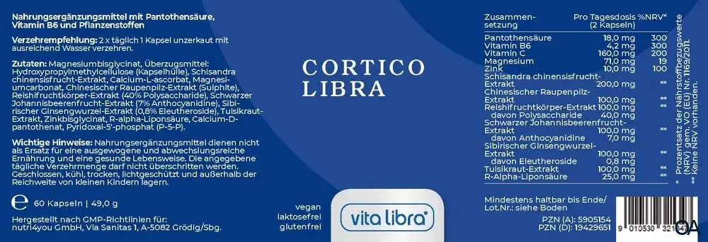 vita libra Cortico Libra Kapseln