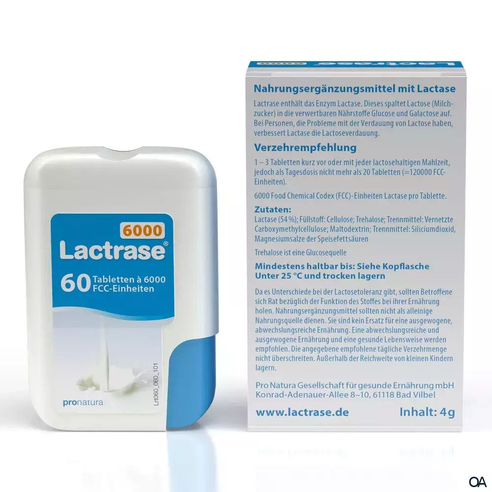 Lactrase® 6000 FCC Tabletten Spender