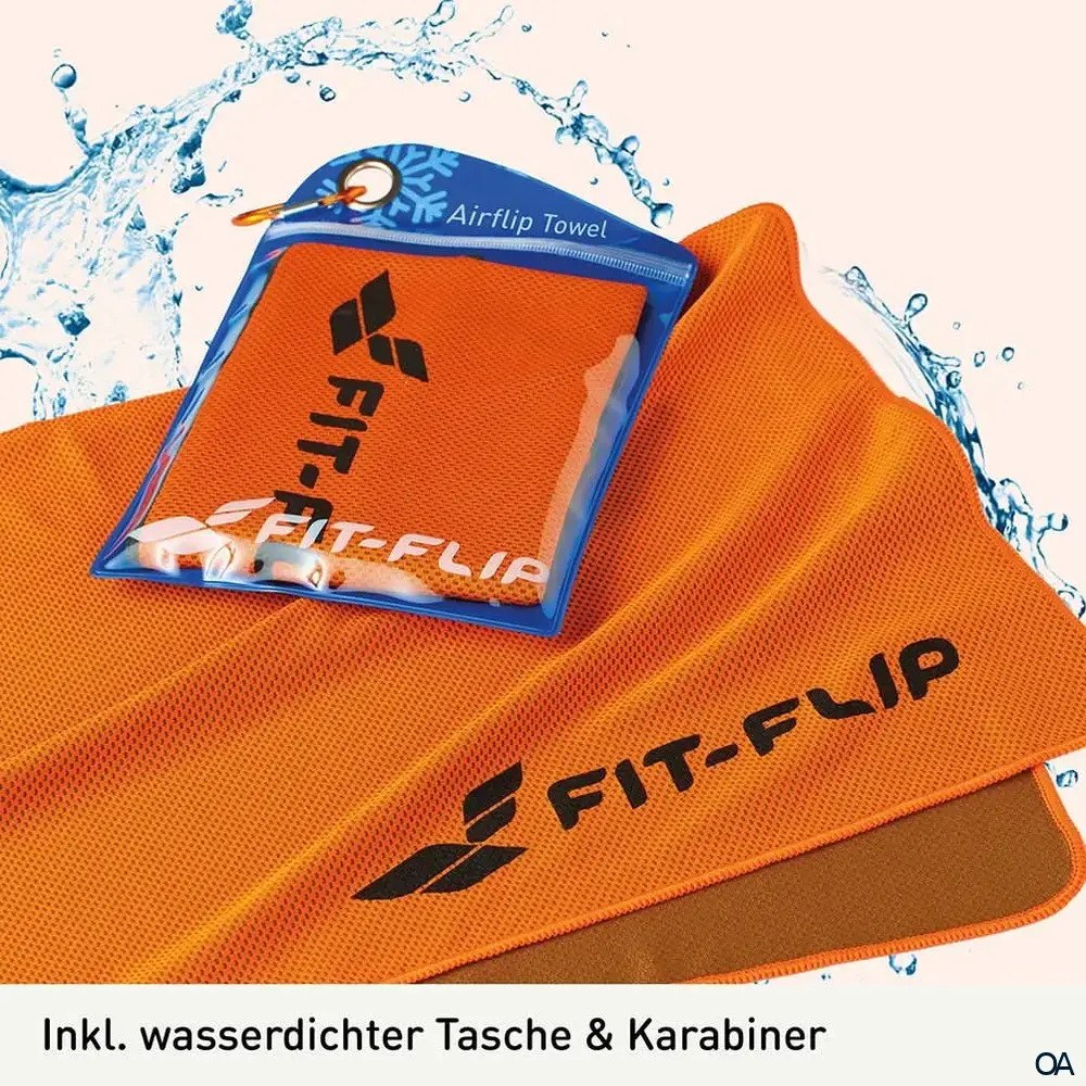 FIT-FLIP Airflip Towel das kühlende Handtuch - Orange