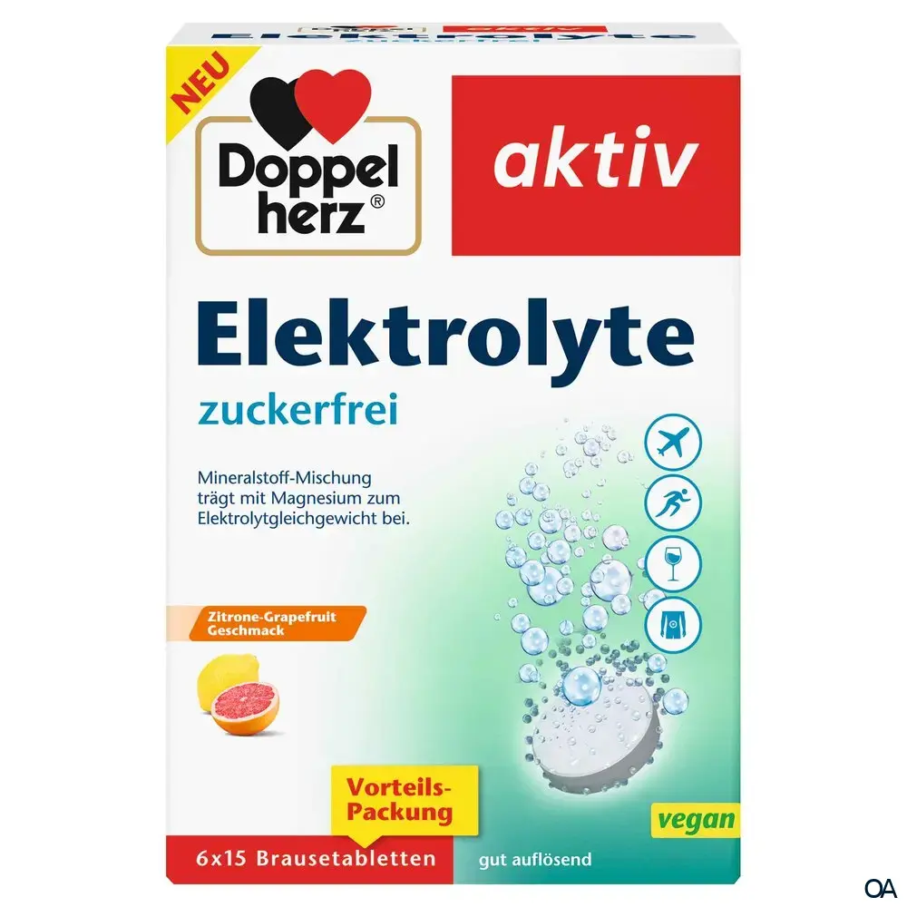 Doppelherz aktiv Elektrolyte Brausetabletten - Zuckerfrei Doppelherz aktiv Elektrolyte Brausetabletten - Zuckerfrei
