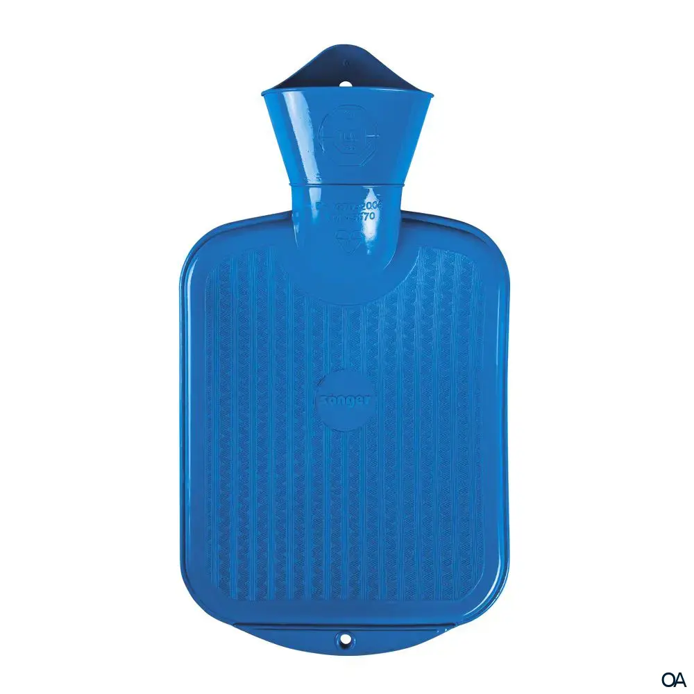 Sänger Kinder Wärmflasche ohne Bezug blau - 0,8L