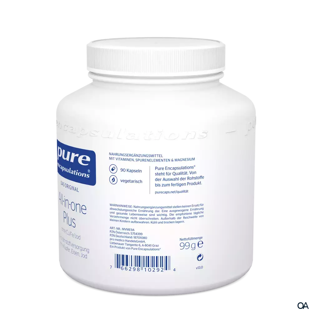 pure encapsulations® All-in-one Plus (ohne Cu/Fe/Jod) Kapseln pure encapsulations® All-in-one Plus (ohne Cu/Fe/Jod) Kapseln