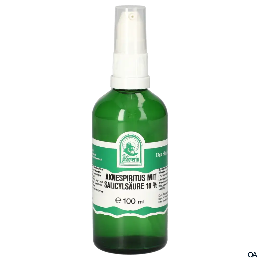 Pater Severin Aknespiritus mit Salicylsäure 10% Spray Pater Severin Aknespiritus mit Salicylsäure 10% Spray