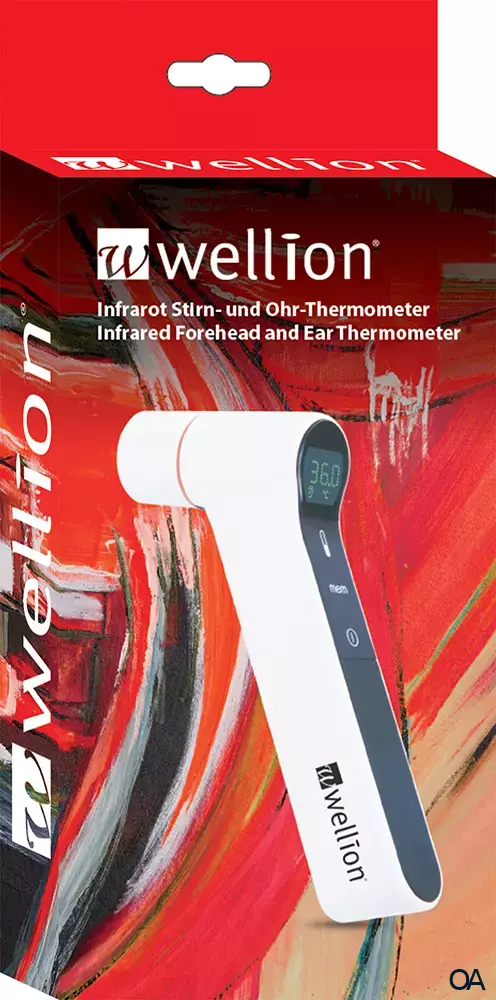 Wellion® Infrarot Stirn- und Ohr-Thermometer Wellion® Infrarot Stirn- und Ohr-Thermometer