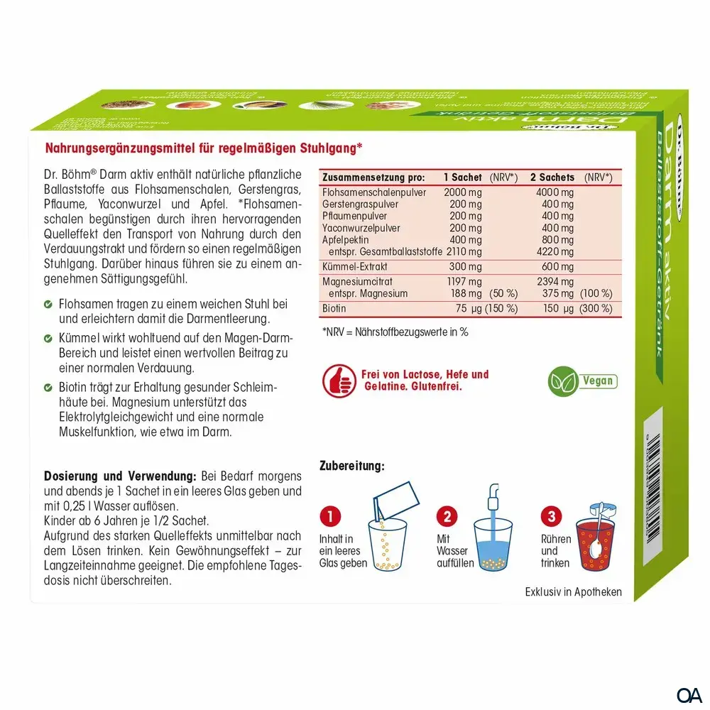 Dr. Böhm® Darm aktiv Trinkpulver fruchtig Sachets Dr. Böhm® Darm aktiv Trinkpulver fruchtig Sachets