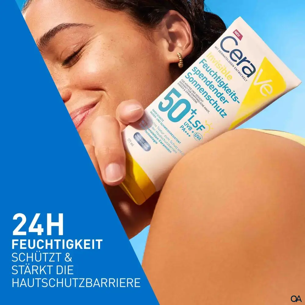 CeraVe Invisible Feuchtigkeitsspendender Sonnenschutz LSF 50+