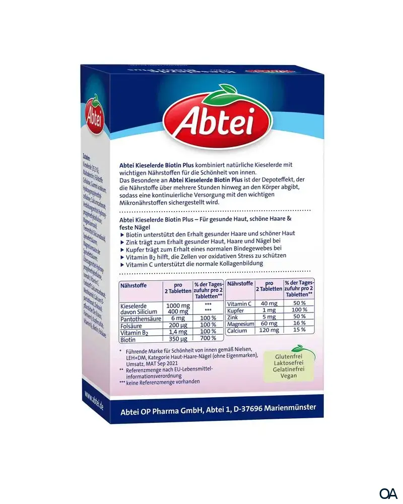 Abtei Kieselerde Biotin Plus Tabletten