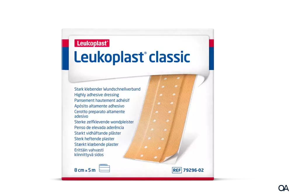 Leukoplast® Classic Wundschnellverband unsteril 8 cm x 5 m