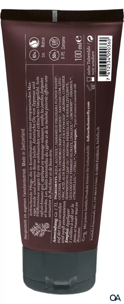 Farfalla Muskeln & Gelenke, Leichte Beine Frische-Gel Farfalla Muskeln & Gelenke, Leichte Beine Frische-Gel