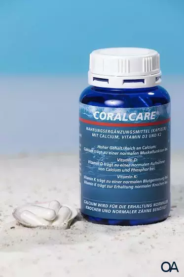 Coralcare Calcium mit Vitamin D3 und K2 Kapseln Coralcare Calcium mit Vitamin D3 und K2 Kapseln