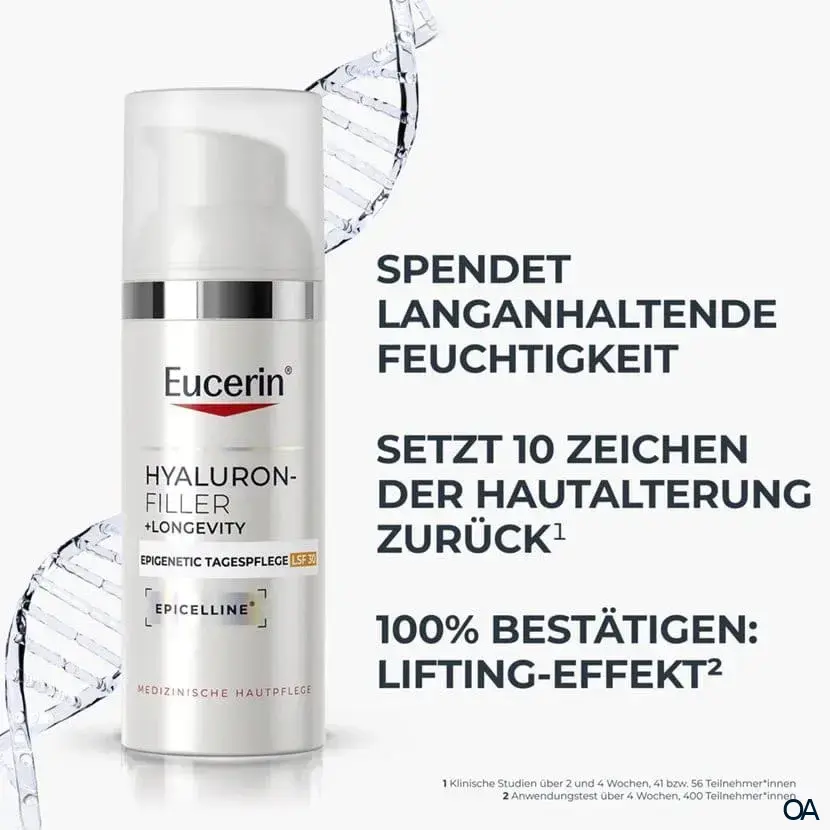 Eucerin Hyaluron-Filler + Longevity Epigenetic Tagespflege LSF 30