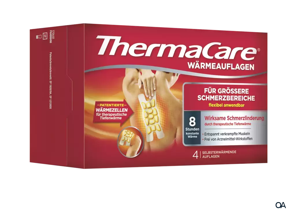 ThermaCare® Wärmeauflagen für größere Schmerzbereiche ThermaCare® Wärmeauflagen für größere Schmerzbereiche