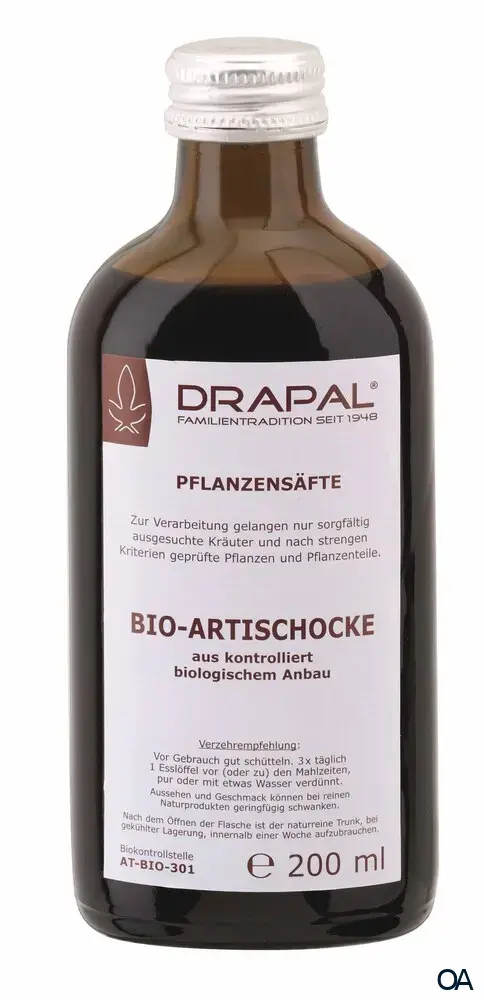 DRAPAL® Bio-Artischocke Pflanzensaft DRAPAL® Bio-Artischocke Pflanzensaft