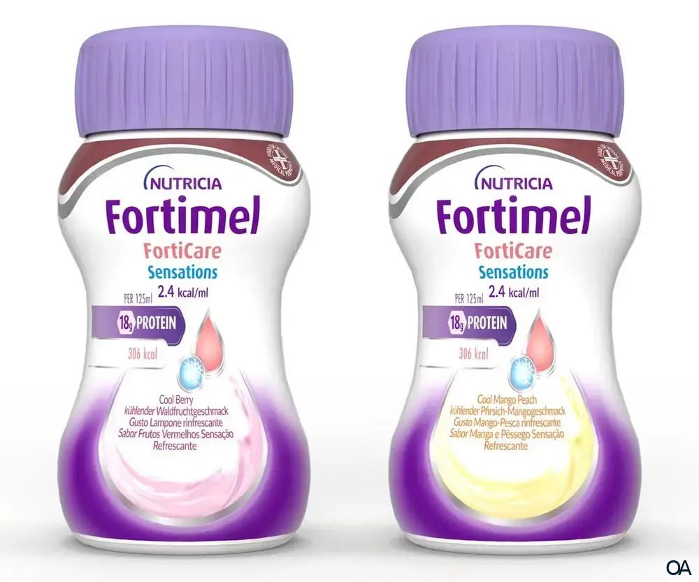 Nutricia Fortimel FortiCare 2.4 kcal Mischkarton 125 ml Nutricia Fortimel FortiCare 2.4 kcal Mischkarton 125 ml
