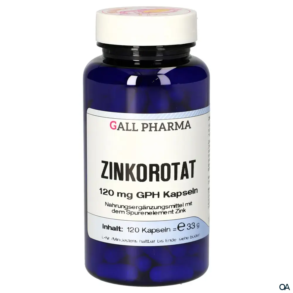 Gall Pharma Zinkorotat 120 mg Kapseln