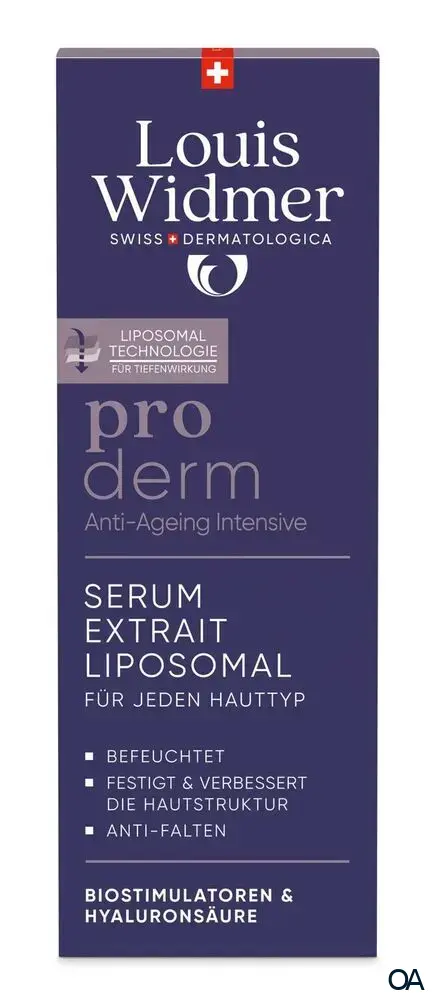 Louis Widmer proderm Serum Extrait Liposomal - leicht parfümiert Louis Widmer proderm Serum Extrait Liposomal - leicht parfümiert