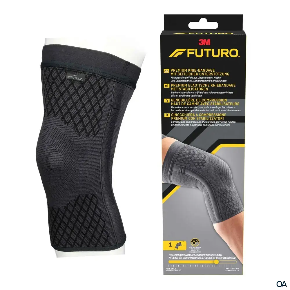 FUTURO™ Premium Knie-Bandage mit seitlicher Unterstützung - Medium