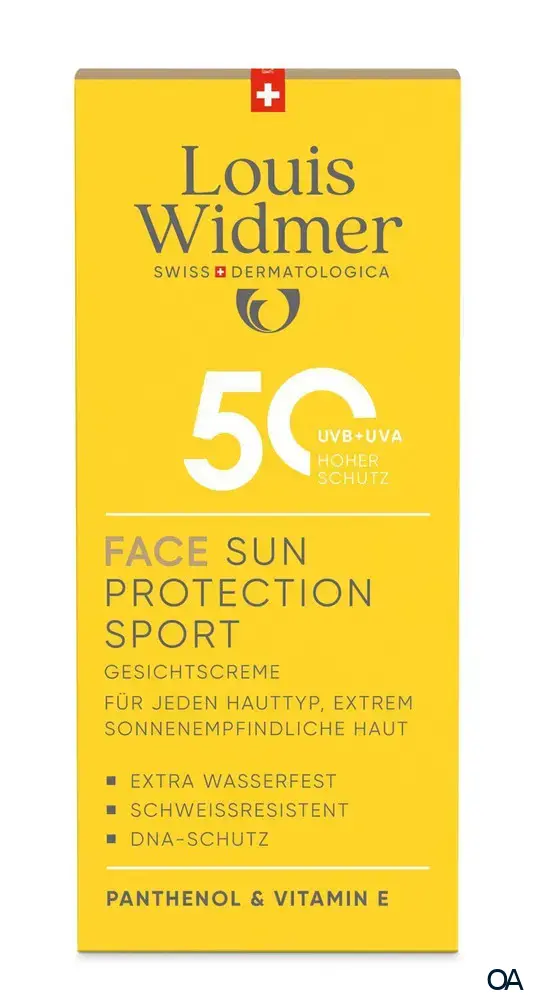 Louis Widmer suncare Face Sun Protection Sport 50 Gesichtscreme - leicht parfümiert
