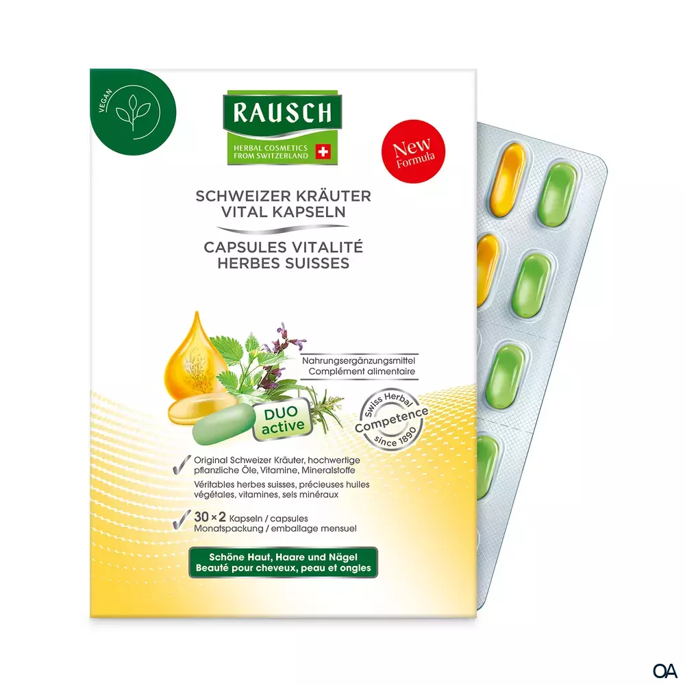 RAUSCH Schweizer Kräuter Vital Kapseln Monatspackung