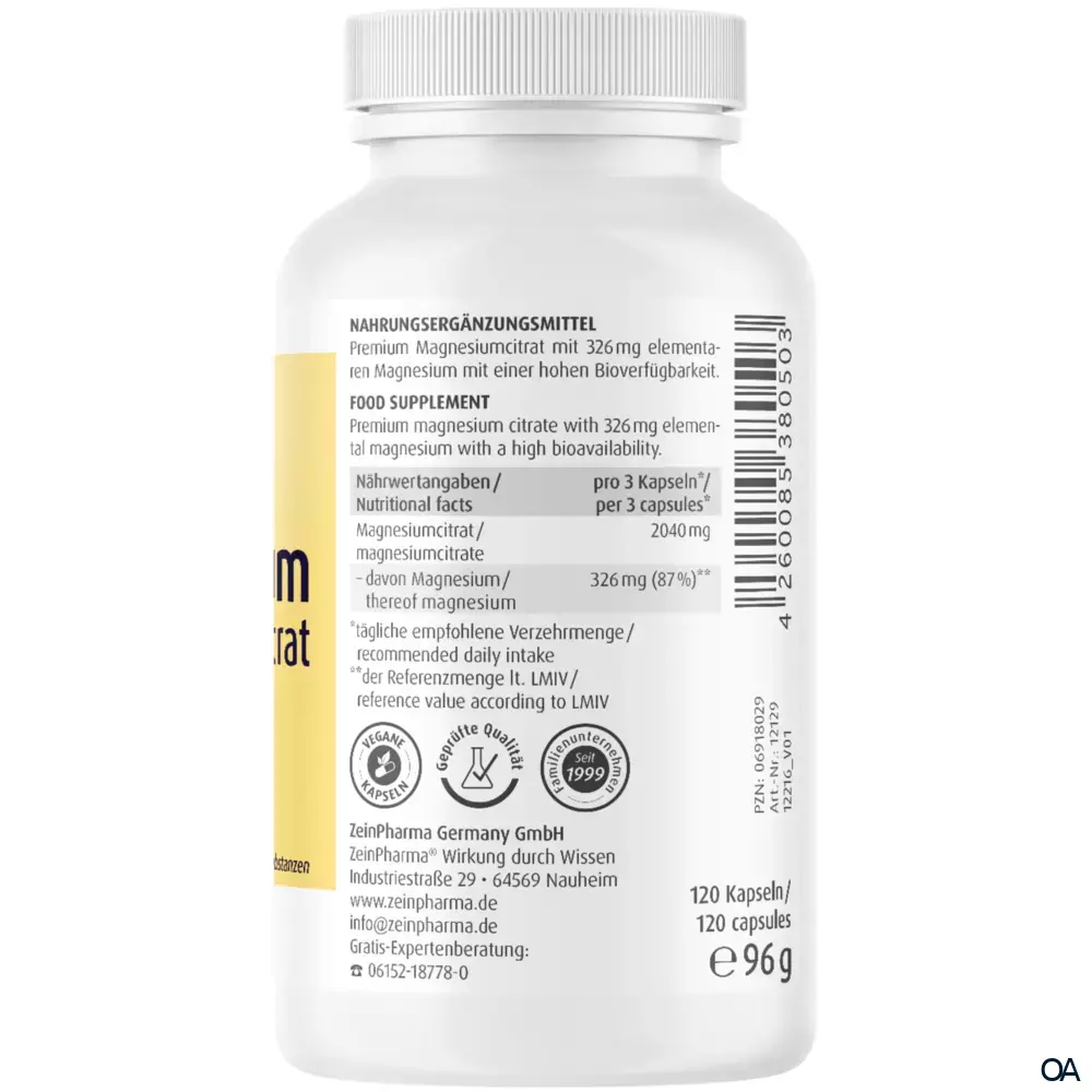 ZeinPharma Magnesium Citrat 680 mg Kapseln ZeinPharma Magnesium Citrat 680 mg Kapseln