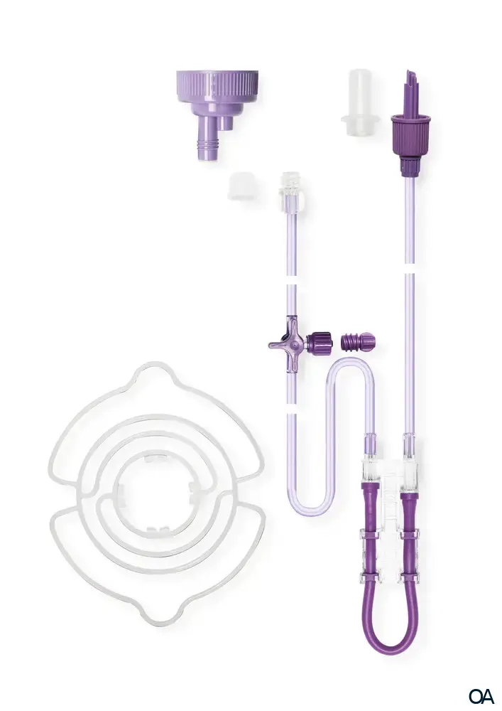 Flocare® Infinity™ Flaschen/Pack Überleitgerät ohne Tropfkammer Flocare® Infinity™ Flaschen/Pack Überleitgerät ohne Tropfkammer