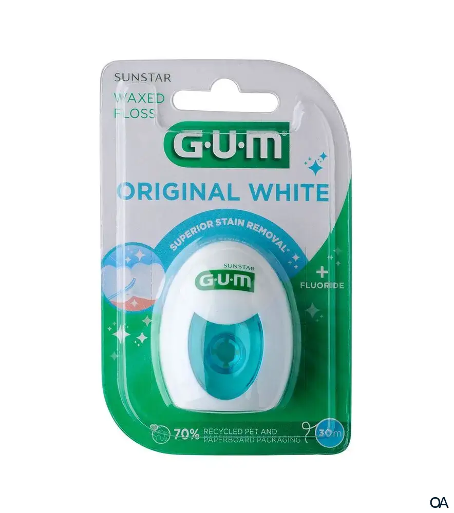 GUM® Original WHITE Zahnseide gewachst GUM® Original WHITE Zahnseide gewachst