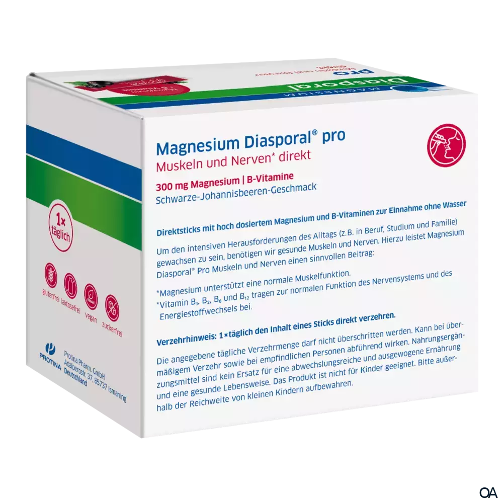 Magnesium Diasporal® Pro Muskeln und Nerven* direkt Sticks Magnesium Diasporal® Pro Muskeln und Nerven* direkt Sticks