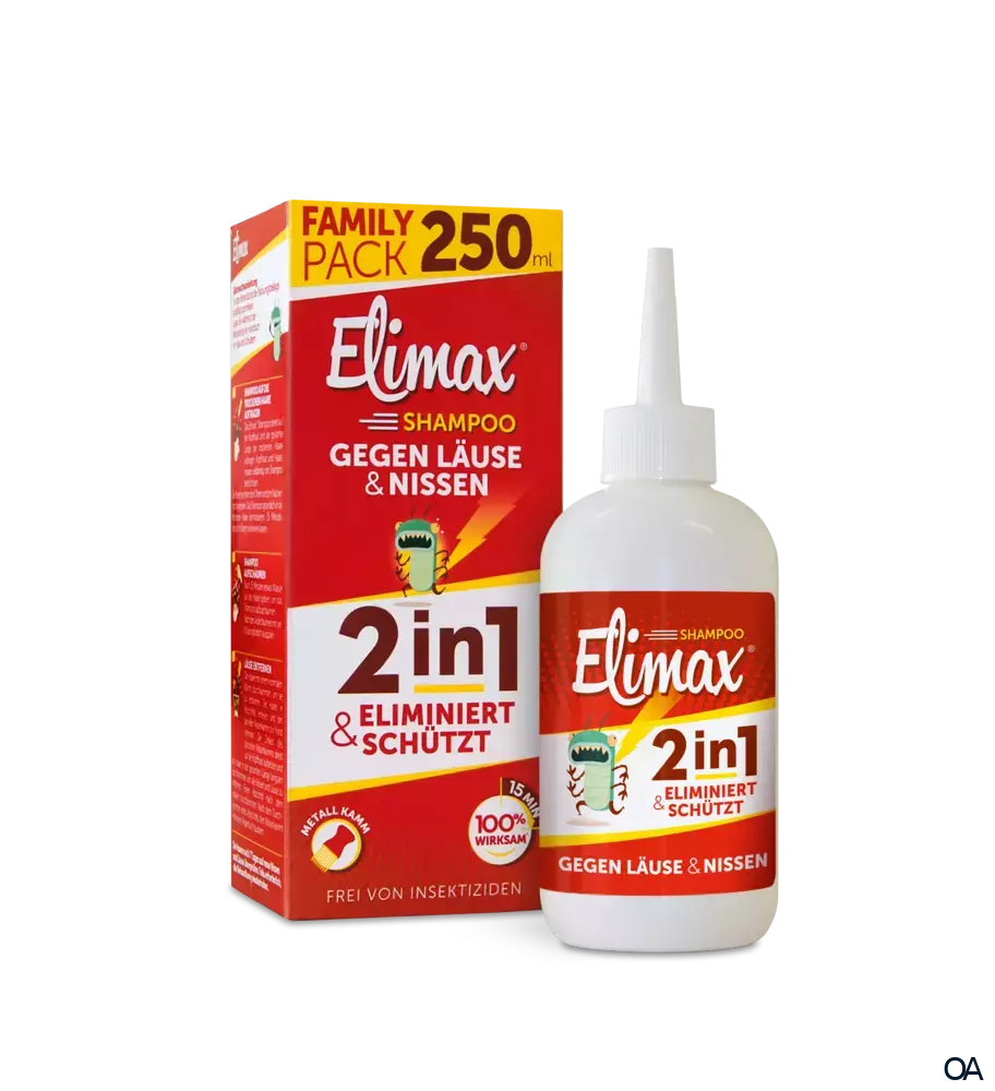Elimax® Shampoo gegen Läuse & Nissen mit Läuseschutzfaktor Elimax® Shampoo gegen Läuse & Nissen mit Läuseschutzfaktor