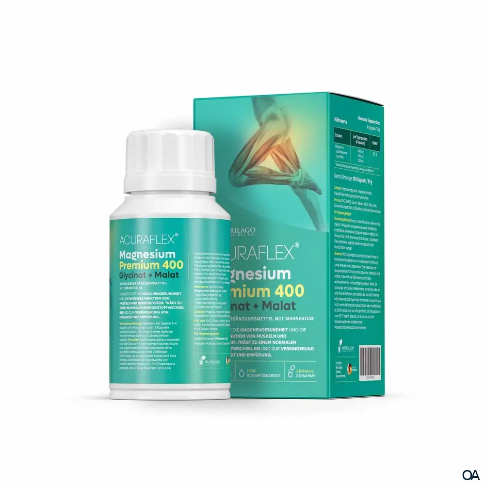 ACURAFLEX® Magnesium Premium 400 Glycinat + Malat Kapseln