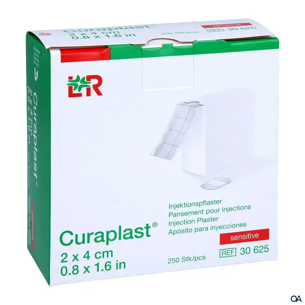 Curaplast® sensitive Injektionspflaster Rolle, 2 x 4 cm