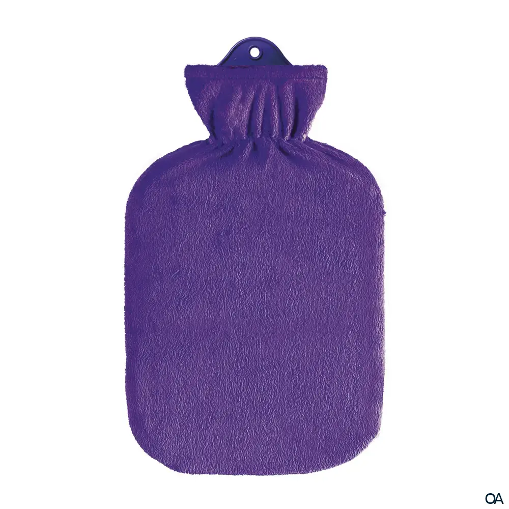 Sänger Wärmflasche Flauschbezug lila - 2,0L