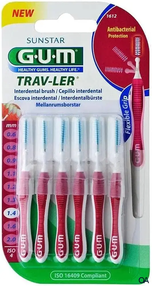 GUM® TRAV-LER® Interdentalbürsten Kerze ISO 4 - Ø 1,4 mm - Pink GUM® TRAV-LER® Interdentalbürsten Kerze ISO 4 - Ø 1,4 mm - Pink