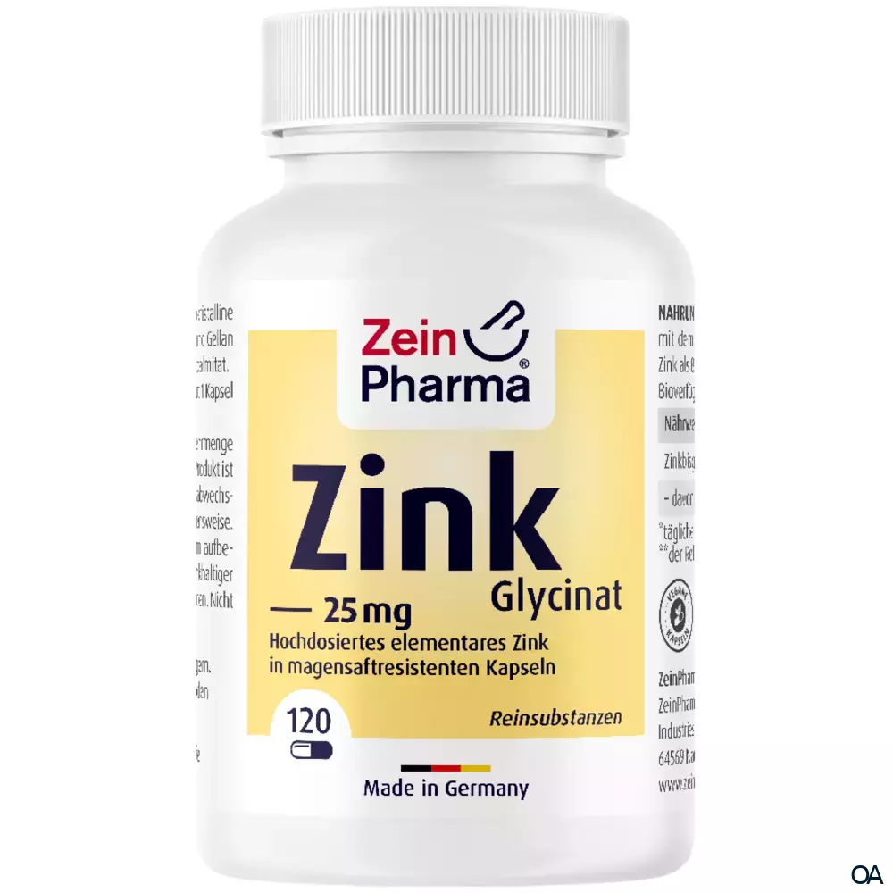 ZeinPharma Zink Glycinat Kapseln 25 mg ZeinPharma Zink Glycinat Kapseln 25 mg