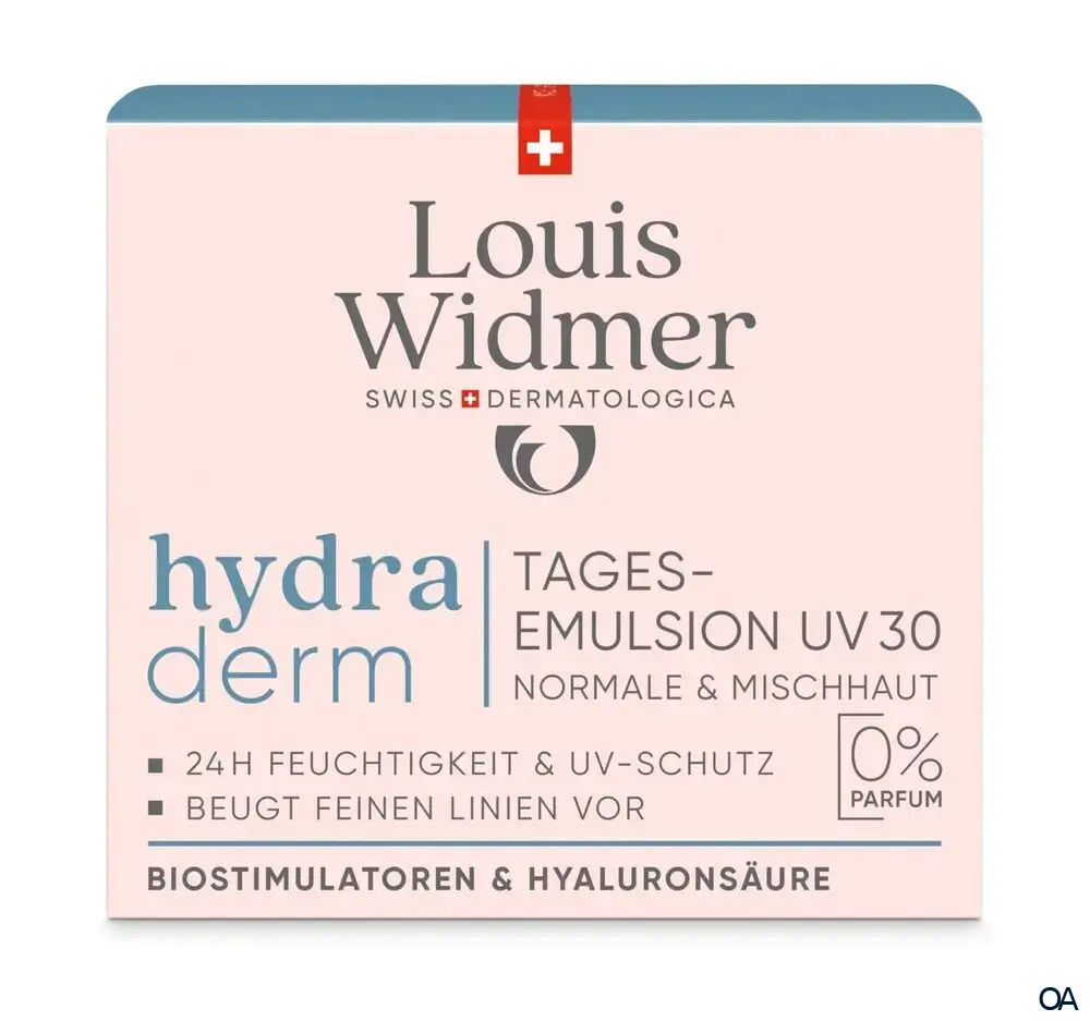 Louis Widmer hydraderm Tagesemulsion UV 30 - ohne Parfum