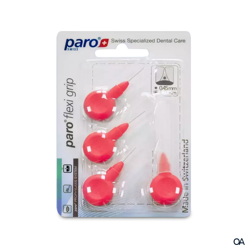 paro® flexi grip, xxx-fein, rot, zylindrisch, ø 1.9 mm Interdentalbürsten paro® flexi grip, xxx-fein, rot, zylindrisch, ø 1.9 mm Interdentalbürsten