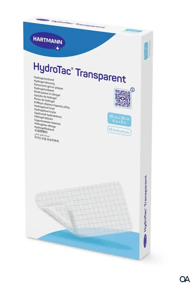 HydroTac® transparent Hydrogelverband steril, 10 x 20 cm