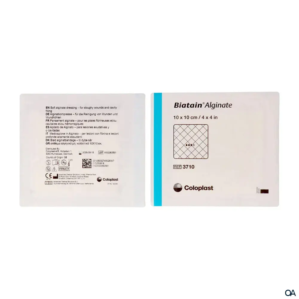 Biatain® Alginatkompresse steril, 10 x 10 cm Biatain® Alginatkompresse steril, 10 x 10 cm