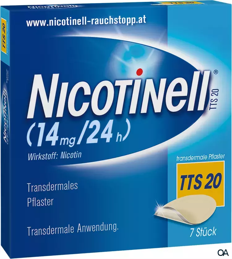 Nicotinell® TTS 20 (14 mg/24 h) transdermale Pflaster Nicotinell® TTS 20 (14 mg/24 h) transdermale Pflaster