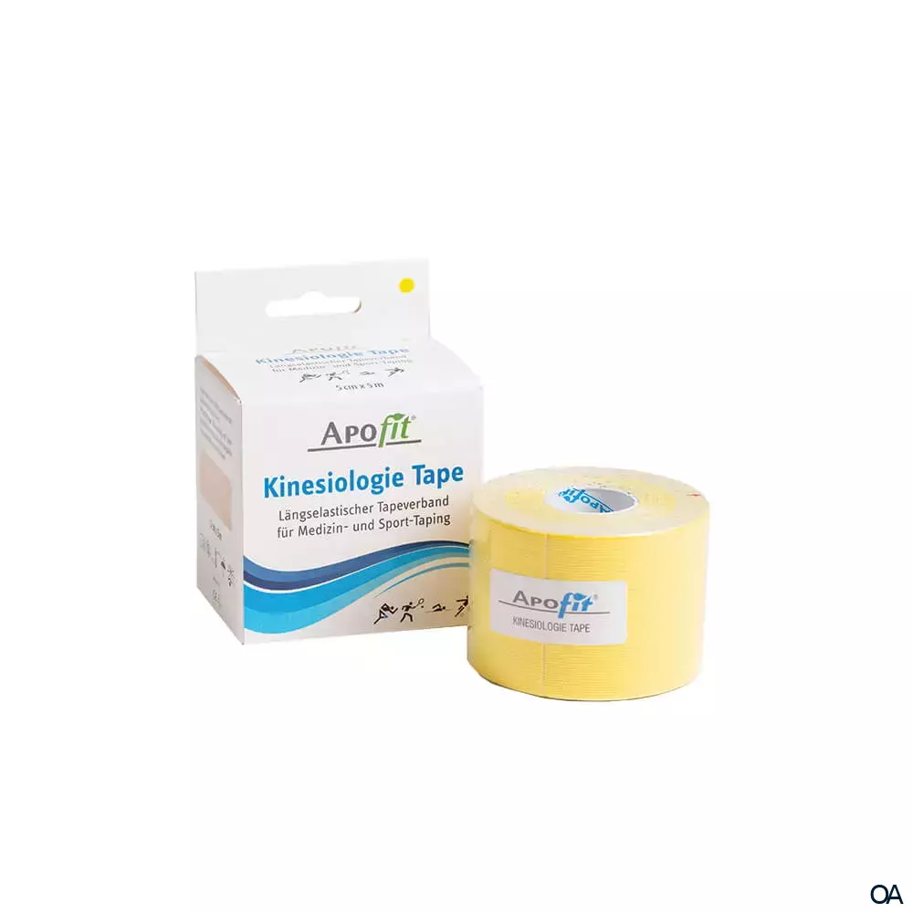 APOfit Kinesiologie Tape gelb 5 cm x 5 m APOfit Kinesiologie Tape gelb 5 cm x 5 m