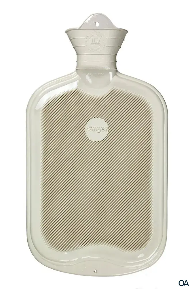Sänger Wärmflasche Naturlatex FSC weiß - 2,0L