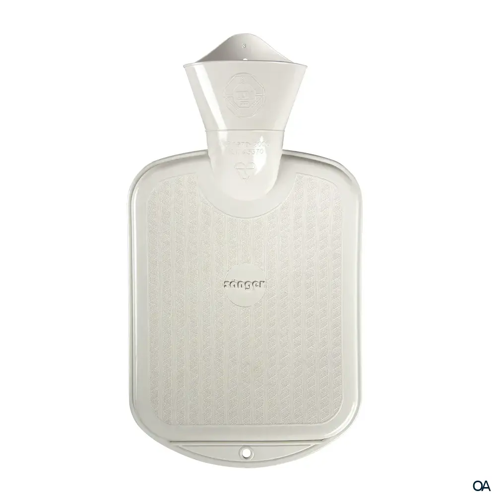 Sänger Kinder Wärmflasche ohne Bezug weiß - 0,8L