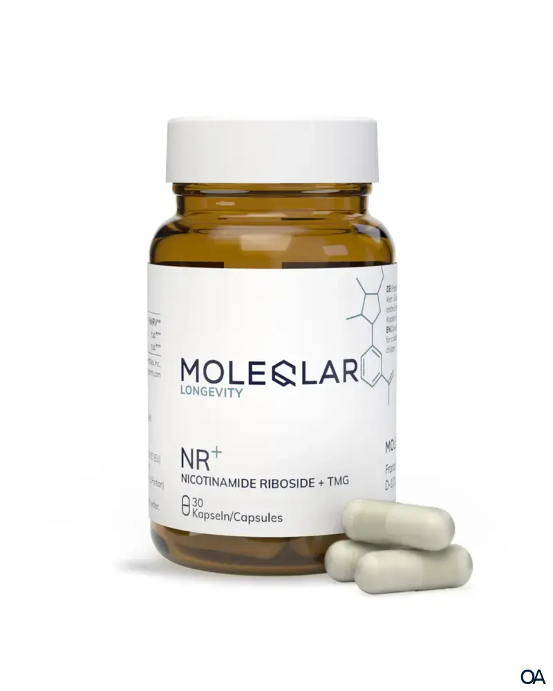 MoleQlar Longevity NR+ (Nicotinamid Ribosid + TMG) Kapseln MoleQlar Longevity NR+ (Nicotinamid Ribosid + TMG) Kapseln