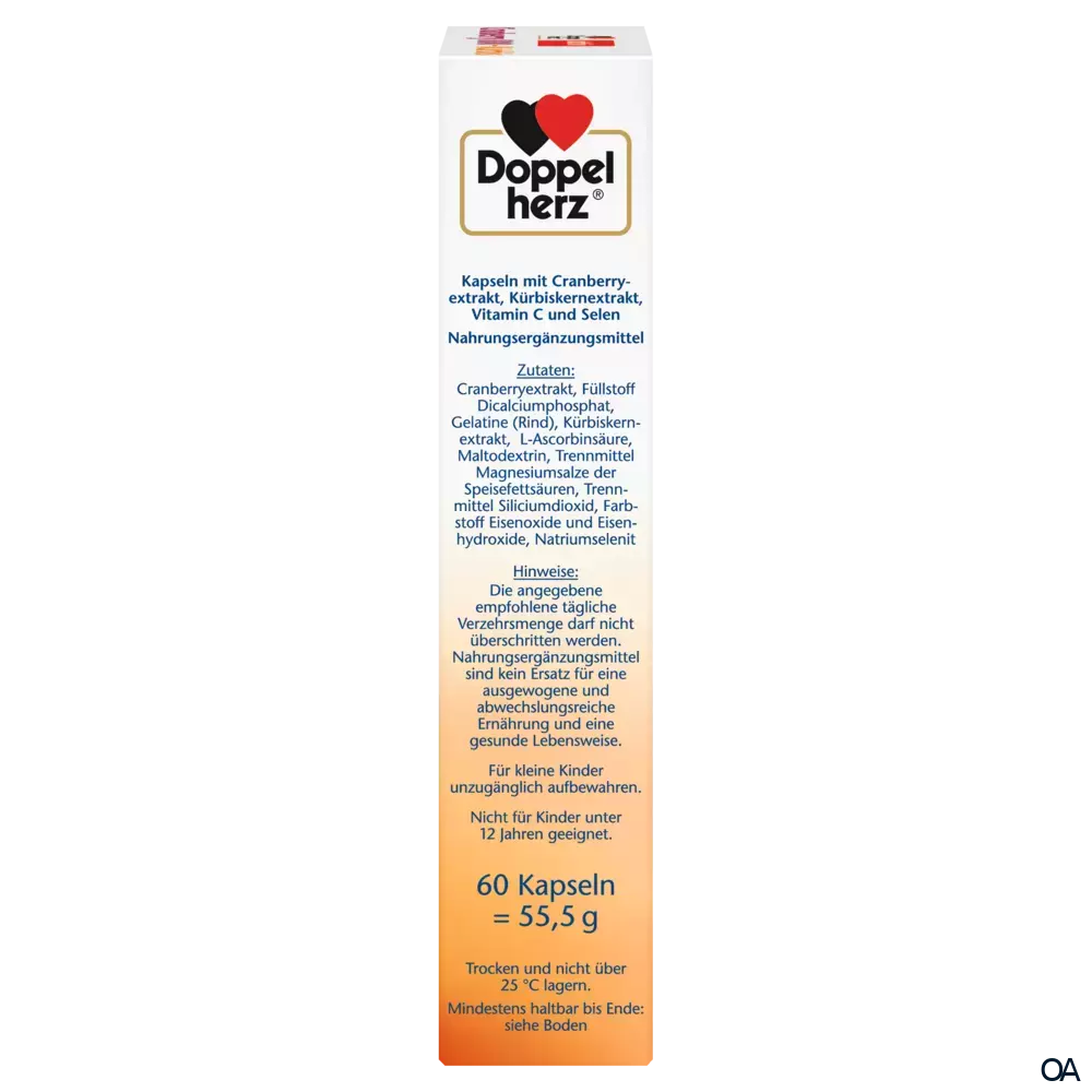 Doppelherz aktiv Cranberry + Kürbis 800 Kapseln Doppelherz aktiv Cranberry + Kürbis 800 Kapseln