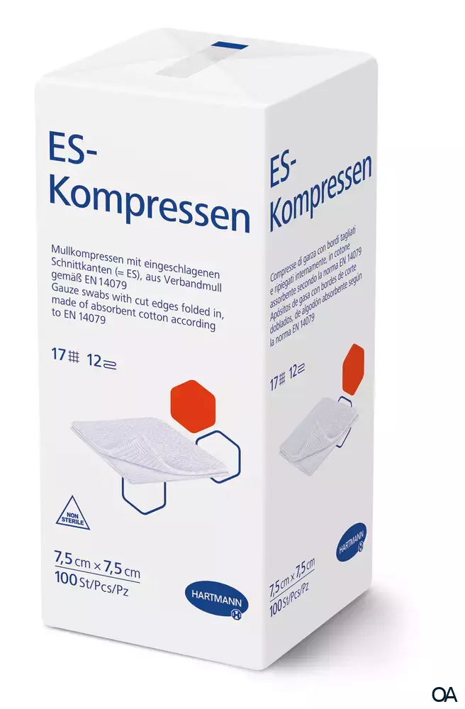 ES-Kompressen 12fach, unsteril, 7,5 x 7,5 cm
