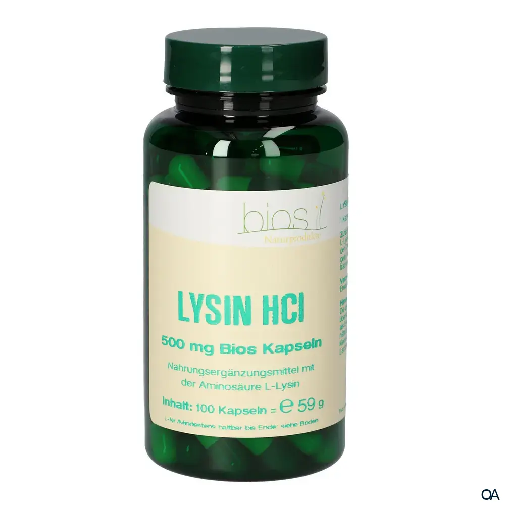 Bios Lysin HCL 500 mg Kapseln Bios Lysin HCL 500 mg Kapseln