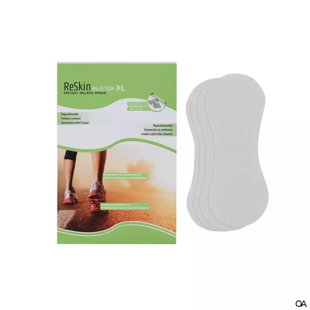 ReSkin® Sport Blister Silikonpflaster XL Weiss