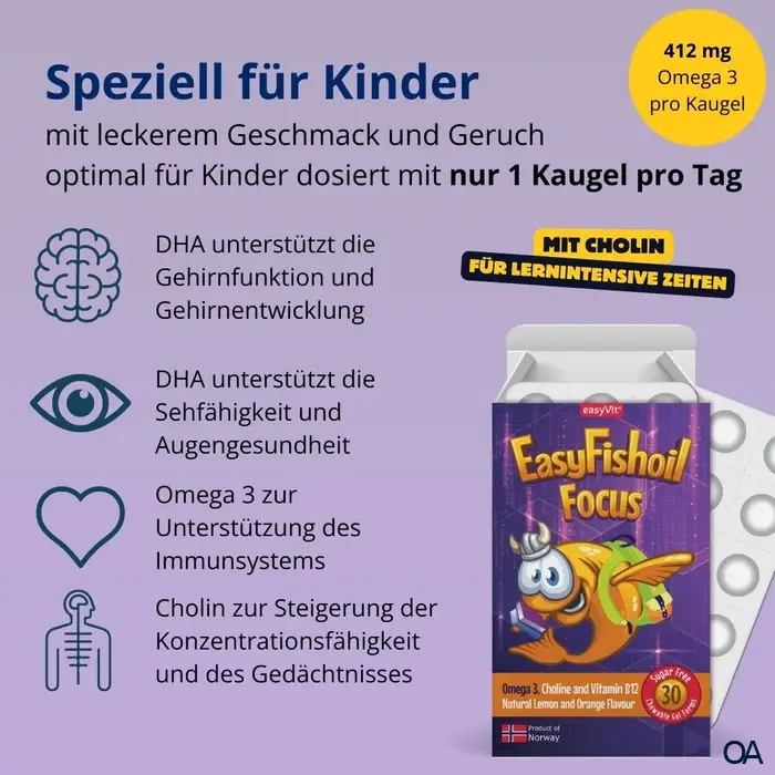 easyVit® EasyFishoil Focus Weichgummis